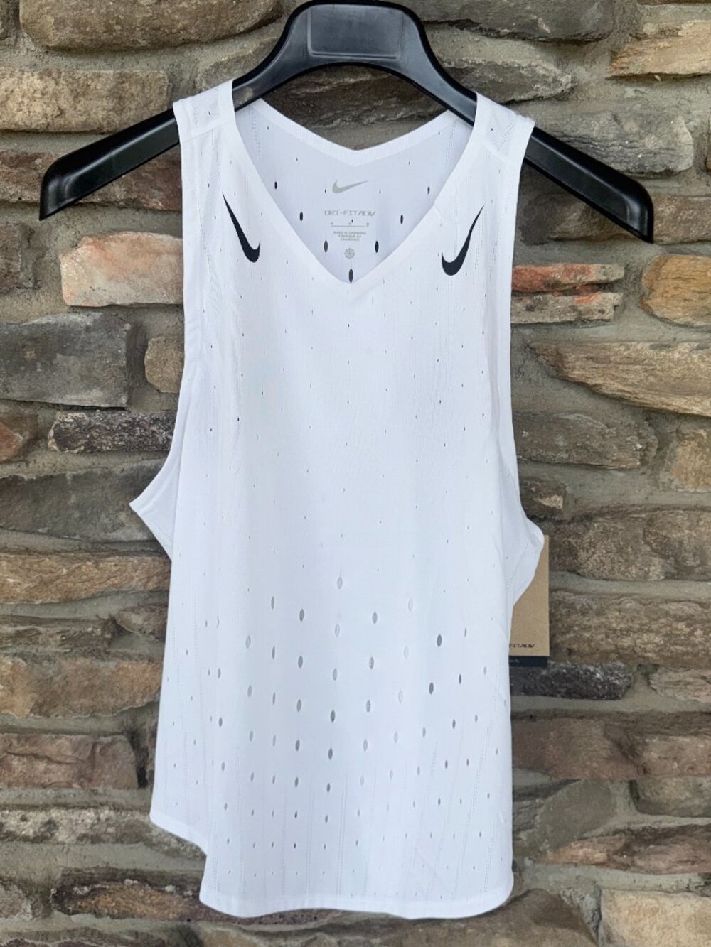 Nike AeroSwift Women's Dri-FIT ADV Running Singlet White Medium NWT